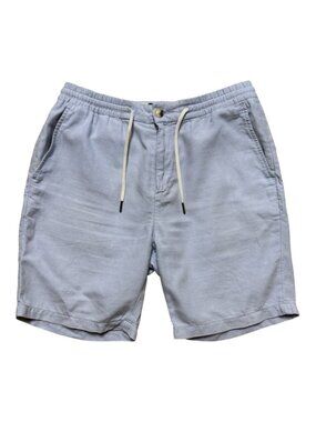 Scotch & Soda Amsterdam Linen Blend Drawstring Shorts Men’s Large Blue